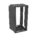 Gabinete para Montaje en Pared, Puerta de Cristal Templado, Cuerpo Fijo con Rack 19&quot; de 24 Unidades