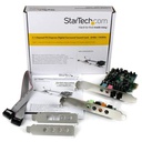 StarTech.com Tarjeta de Sonido con Sonido Envolvente, 7.1, 24-bit, PCI Express